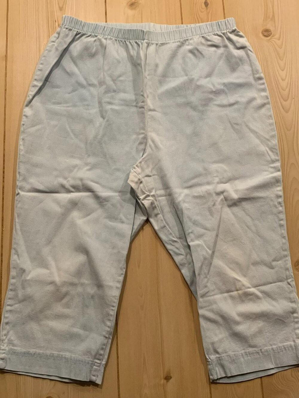Vintage Y2K Faded Glory Jeans Co Stretch Retro Denim Capri Pants Women's Size XL